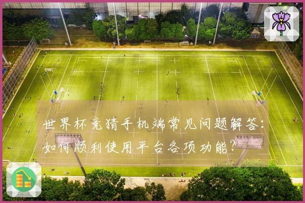 世界杯竞猜手机端常见问题解答：如何顺利使用平台各项功能？